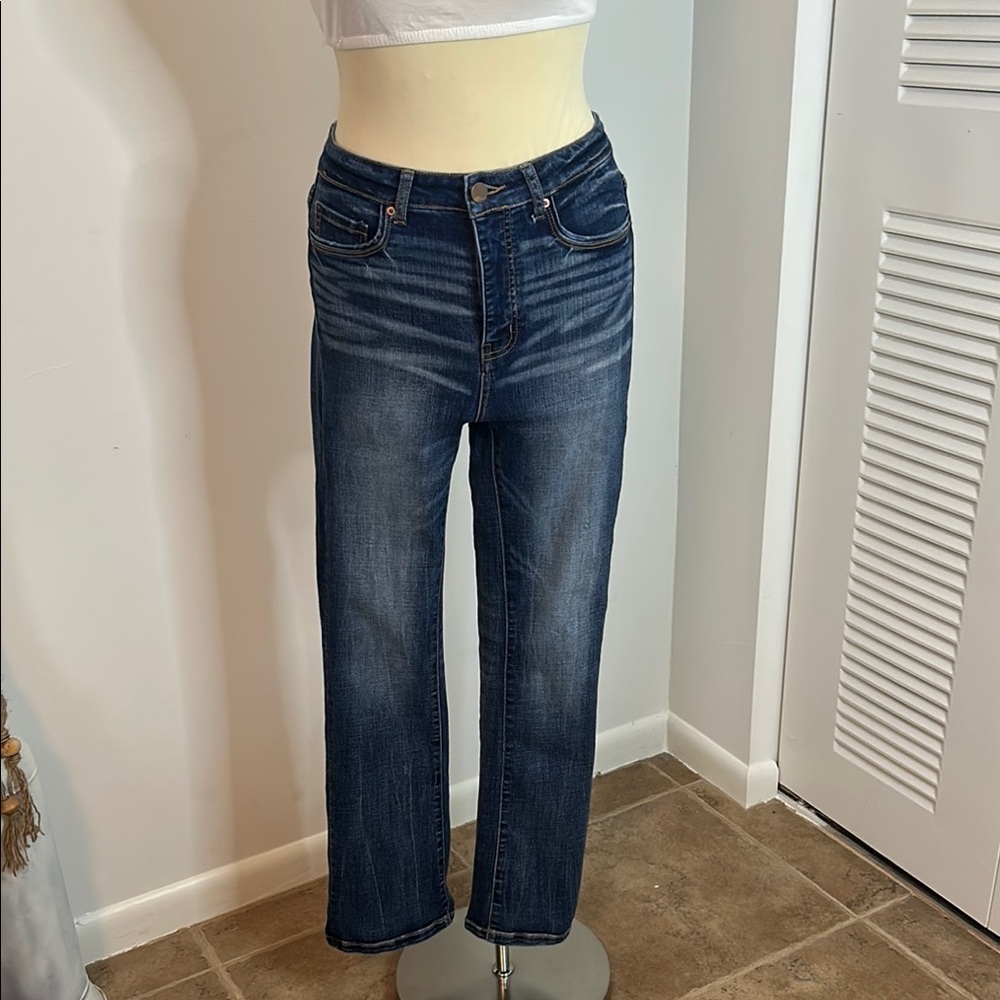 Women's Boot Cut Jeans in Dark Blue
